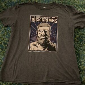 Rick Grimes Graphic Dark Gray Men's Tee